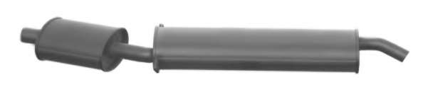 Средний глушитель выхлопных газов