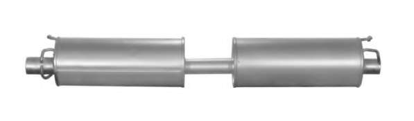 Средний глушитель выхлопных газов