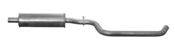 Средний глушитель выхлопных газов