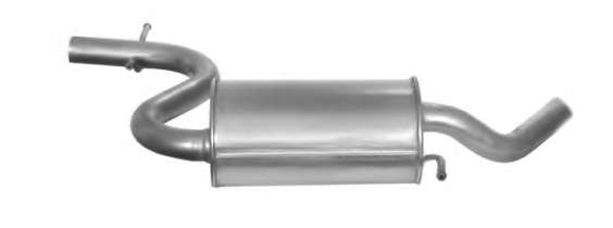 Средний глушитель выхлопных газов