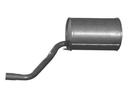 Средний глушитель выхлопных газов