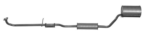 Средний глушитель выхлопных газов