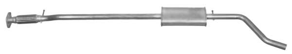 Средний глушитель выхлопных газов