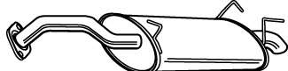Глушитель выхлопных газов конечный