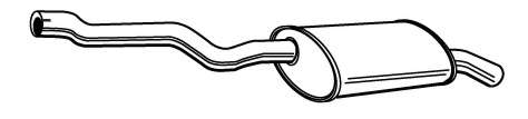 Глушитель выхлопных газов конечный