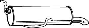 Глушитель выхлопных газов конечный