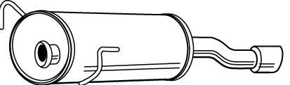 Глушитель выхлопных газов конечный