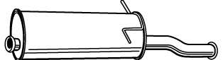 Глушитель выхлопных газов конечный