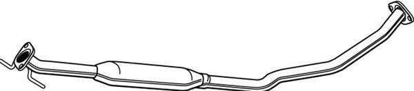 Средний глушитель выхлопных газов