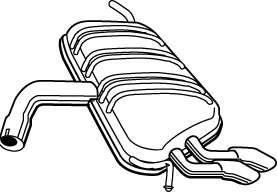 Глушитель выхлопных газов конечный