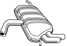 Глушитель выхлопных газов конечный