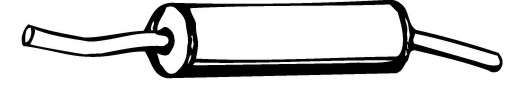 Глушитель выхлопных газов конечный