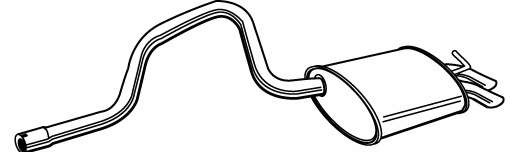 Глушитель выхлопных газов конечный