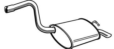 Глушитель выхлопных газов конечный