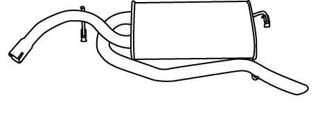 Глушитель выхлопных газов конечный