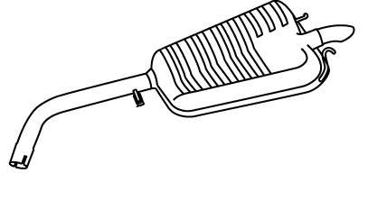 Глушитель выхлопных газов конечный