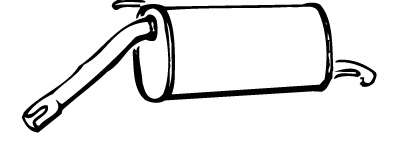 Глушитель выхлопных газов конечный