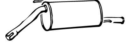 Глушитель выхлопных газов конечный