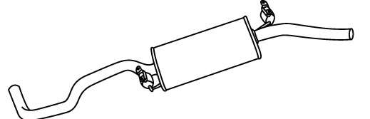 Глушитель выхлопных газов конечный