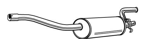 Глушитель выхлопных газов конечный