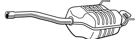 Глушитель выхлопных газов конечный