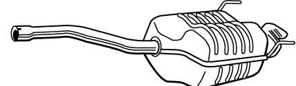 Глушитель выхлопных газов конечный
