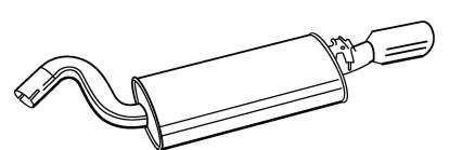 Глушитель выхлопных газов конечный