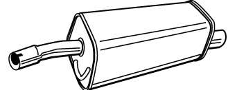 Глушитель выхлопных газов конечный