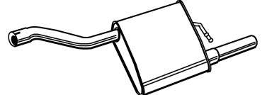 Глушитель выхлопных газов конечный