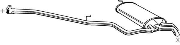 Глушитель выхлопных газов конечный