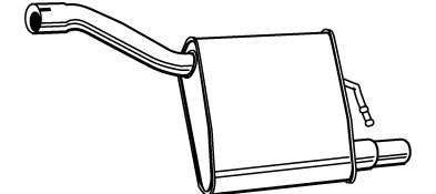 Глушитель выхлопных газов конечный