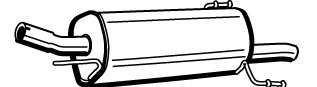 Глушитель выхлопных газов конечный