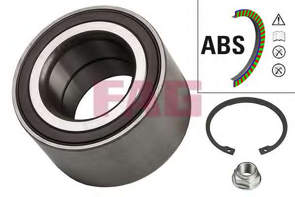 Підшипник маточини (передньої) Honda Civic 1.4-2.2i 05- (+ABS), F-631388
