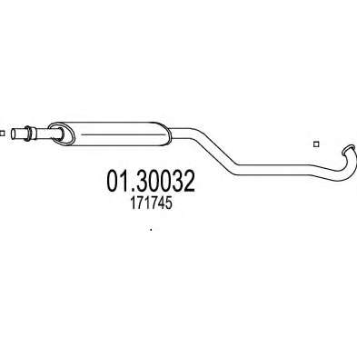Предглушитель выхлопных газов