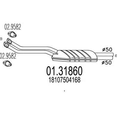 Предглушитель выхлопных газов