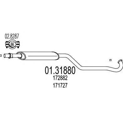 Предглушитель выхлопных газов