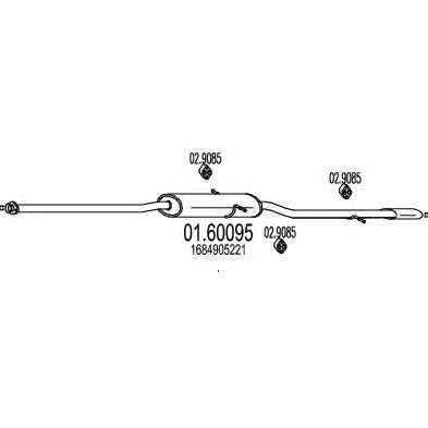 Глушитель выхлопных газов конечный
