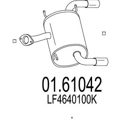 Глушитель выхлопных газов конечный