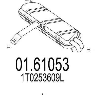 Глушитель выхлопных газов конечный