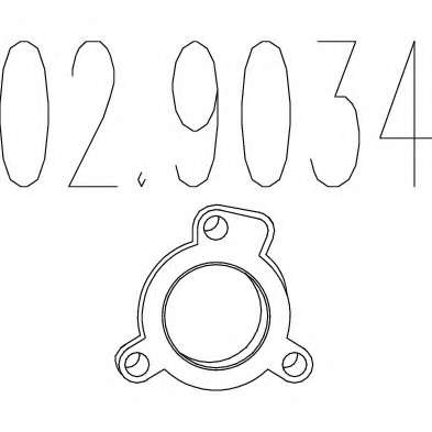 Прокладка, труба выхлопного газа