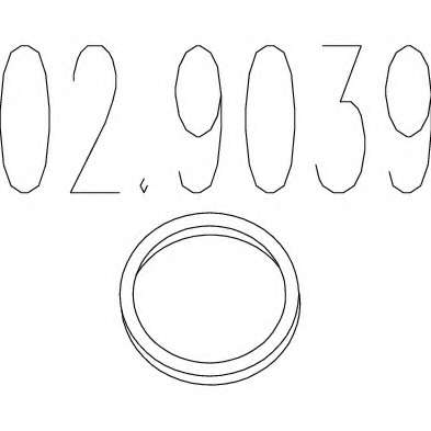 Прокладка, труба выхлопного газа