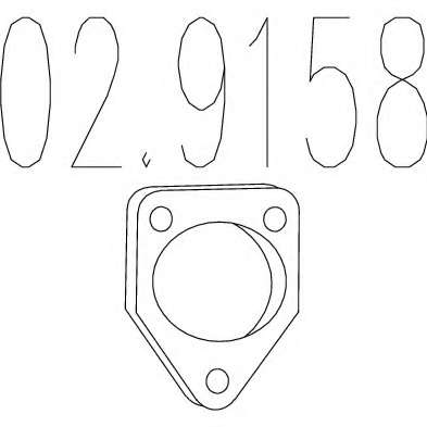 Прокладка, труба выхлопного газа