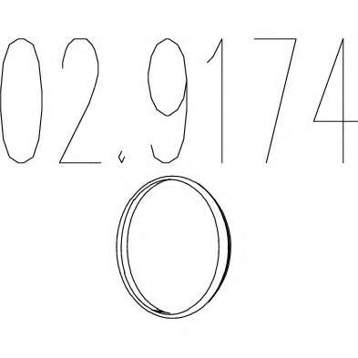 Прокладка, труба выхлопного газа