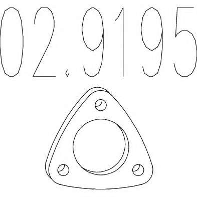 Прокладка, труба выхлопного газа