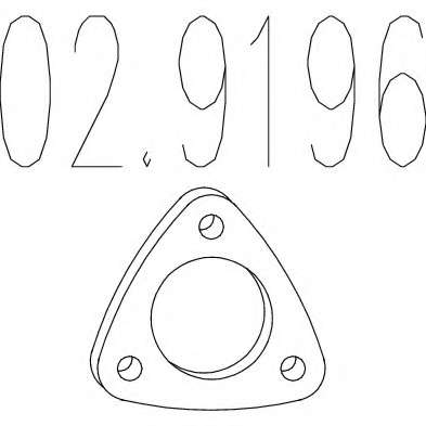 Прокладка, труба выхлопного газа