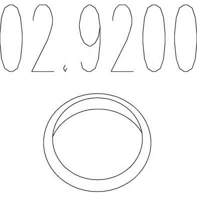 Уплотнительное кольцо, труба выхлопного газа