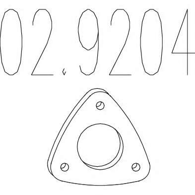 Прокладка, труба выхлопного газа