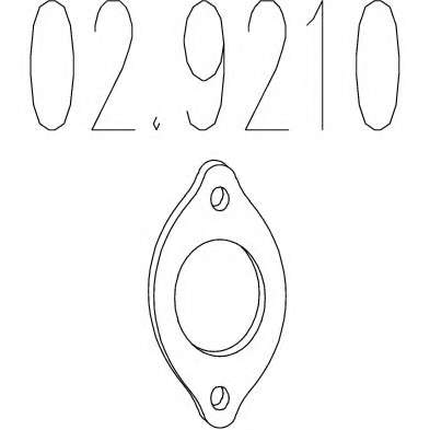 Прокладка, труба выхлопного газа