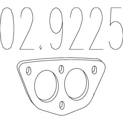 Прокладка, труба выхлопного газа