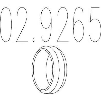 Уплотнительное кольцо, труба выхлопного газа